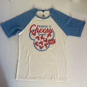 DisneyParks Mickey Mouse pizza t shirt SIZE S